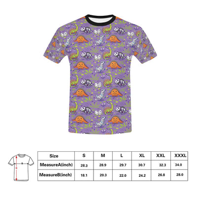 Zombie Dinosaur Print Design LKS302 Men's All Over Print T-shirt