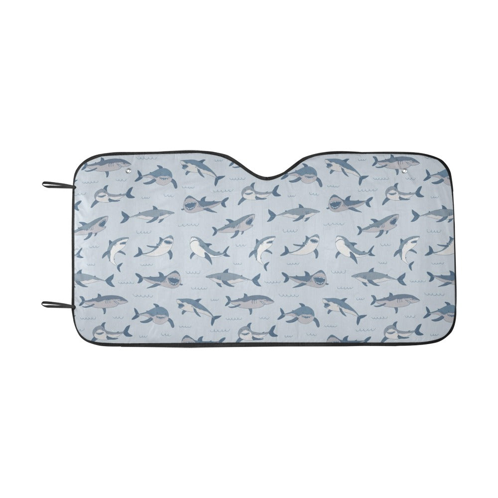 Shark Print Design LKS304 Car front Windshield Sun Shade
