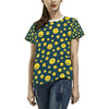 Smiley Face Emoji Print Design LKS301 Women's  T-shirt