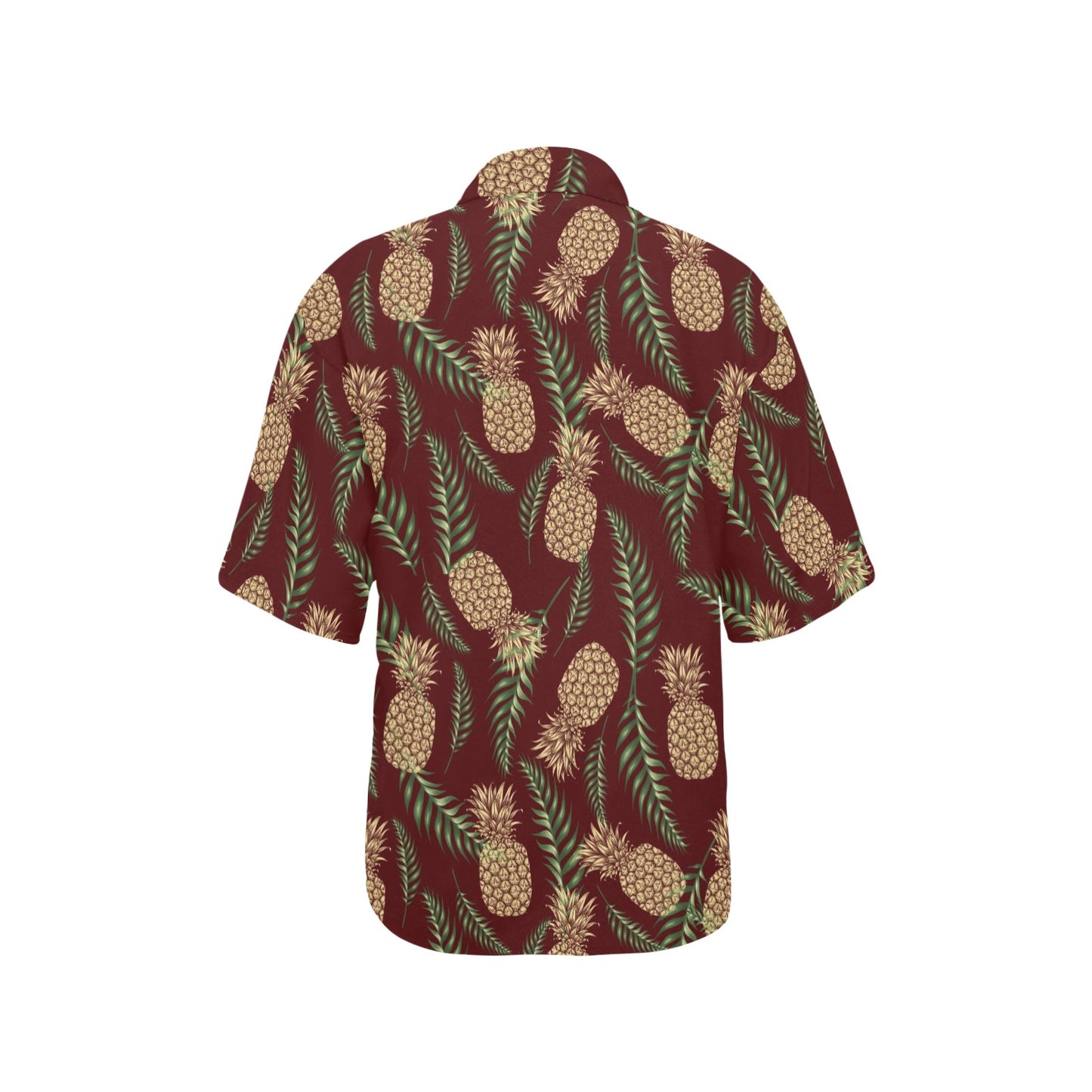 Pineapple Pattern Print Design PP013 Women's Hawaiian Shirt