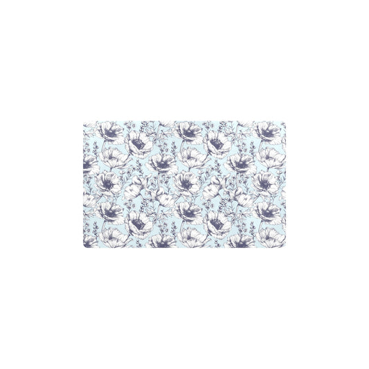 Anemone Pattern Print Design 02 Kitchen Mat