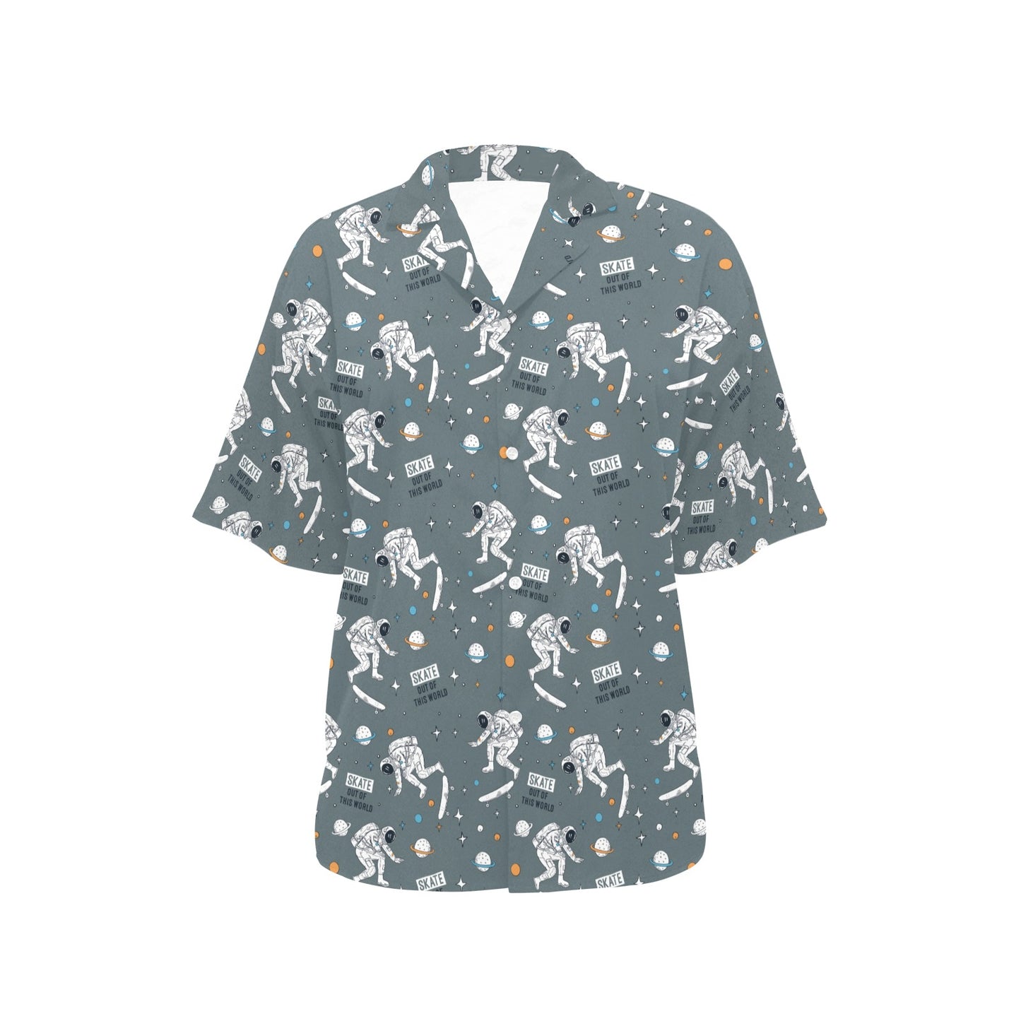 Skateboard Print Design LKS306 Women's Hawaiian Shirt