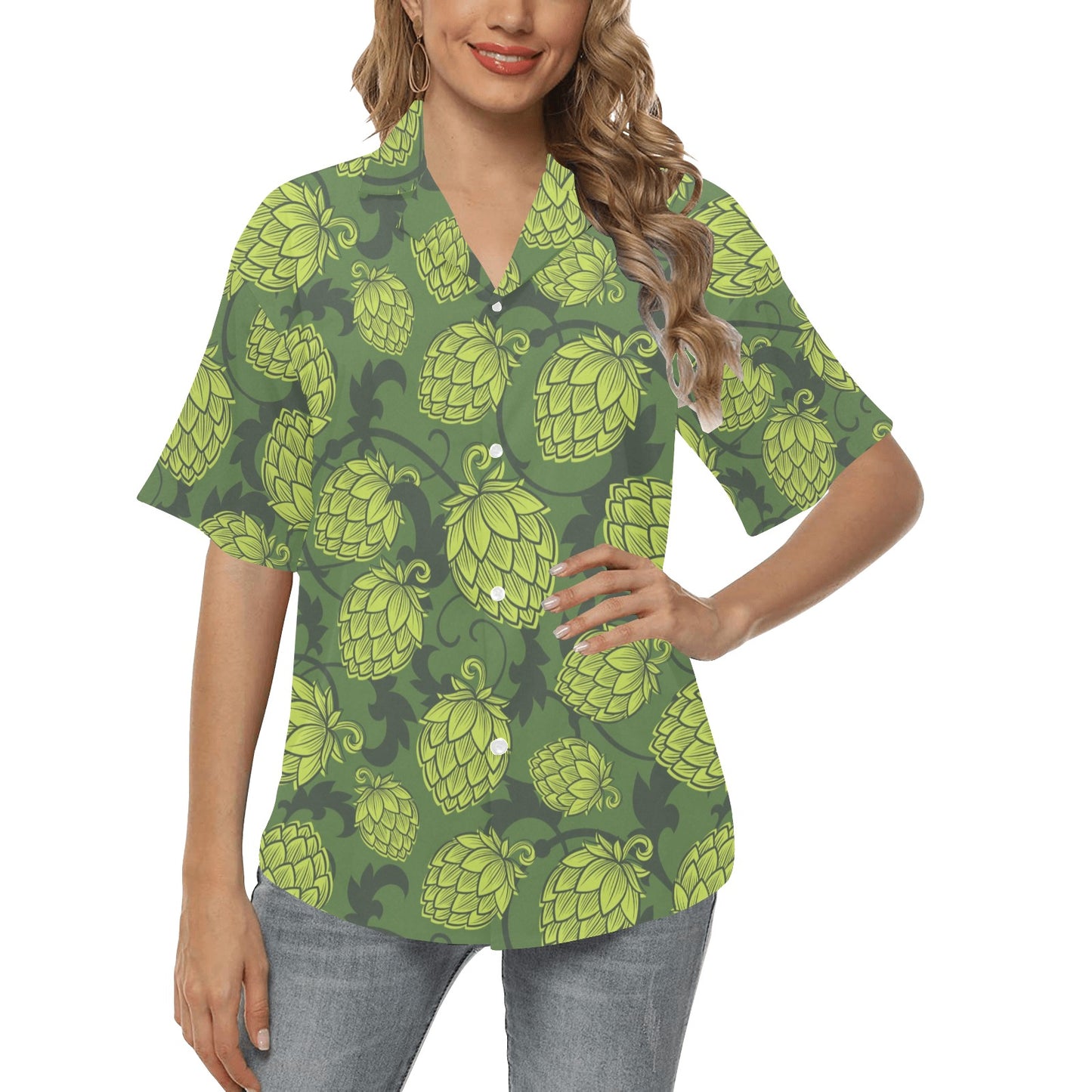 Hope Pattern Print Design 02 Women's Hawaiian Shirt