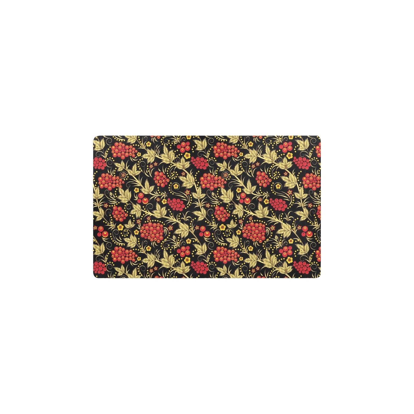 Cranberry Pattern Print Design CB02 Kitchen Mat