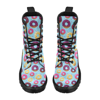 Donut Pattern Print Design DN07 Women's Boots