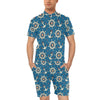 Anchor Pattern Print Design 02 Men's Romper