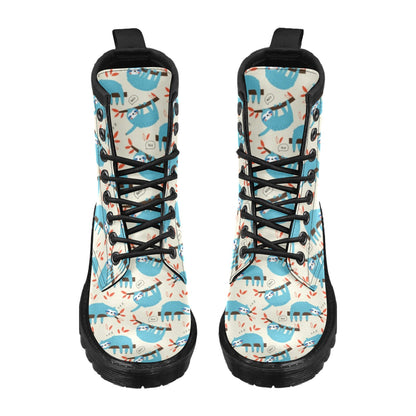 Sloth Print Design LKS3011 Women's Boots