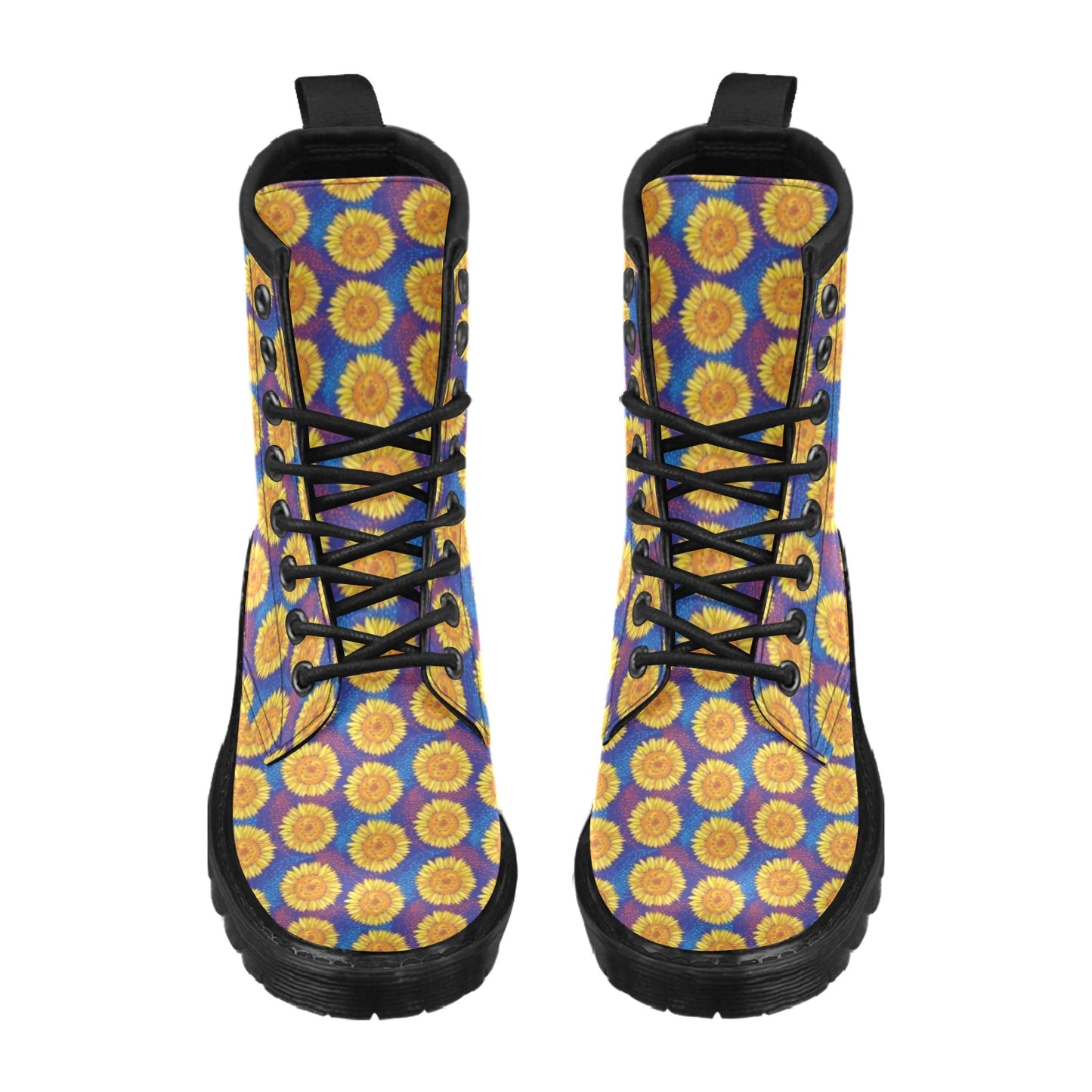 Sunflower Hand Drawn Style Print Women's Boots