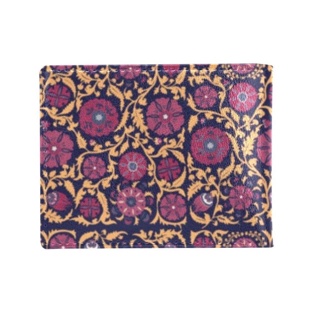 Suzani Print Design LKS303 Men's ID Card Wallet