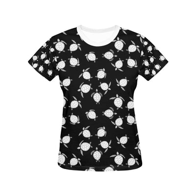 Sea Turtle Print Design LKS303 Women's  T-shirt