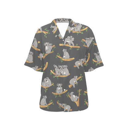 Koala Pattern Print Design 07 Women's Hawaiian Shirt