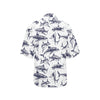 Great White Shark Pattern Print Design 02 Women's Hawaiian Shirt