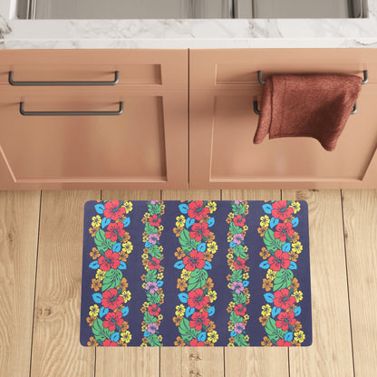 Hawaiian Themed Pattern Print Design H03 Kitchen Mat