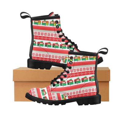 Camper Camping Ugly Christmas Design Print Women's Boots