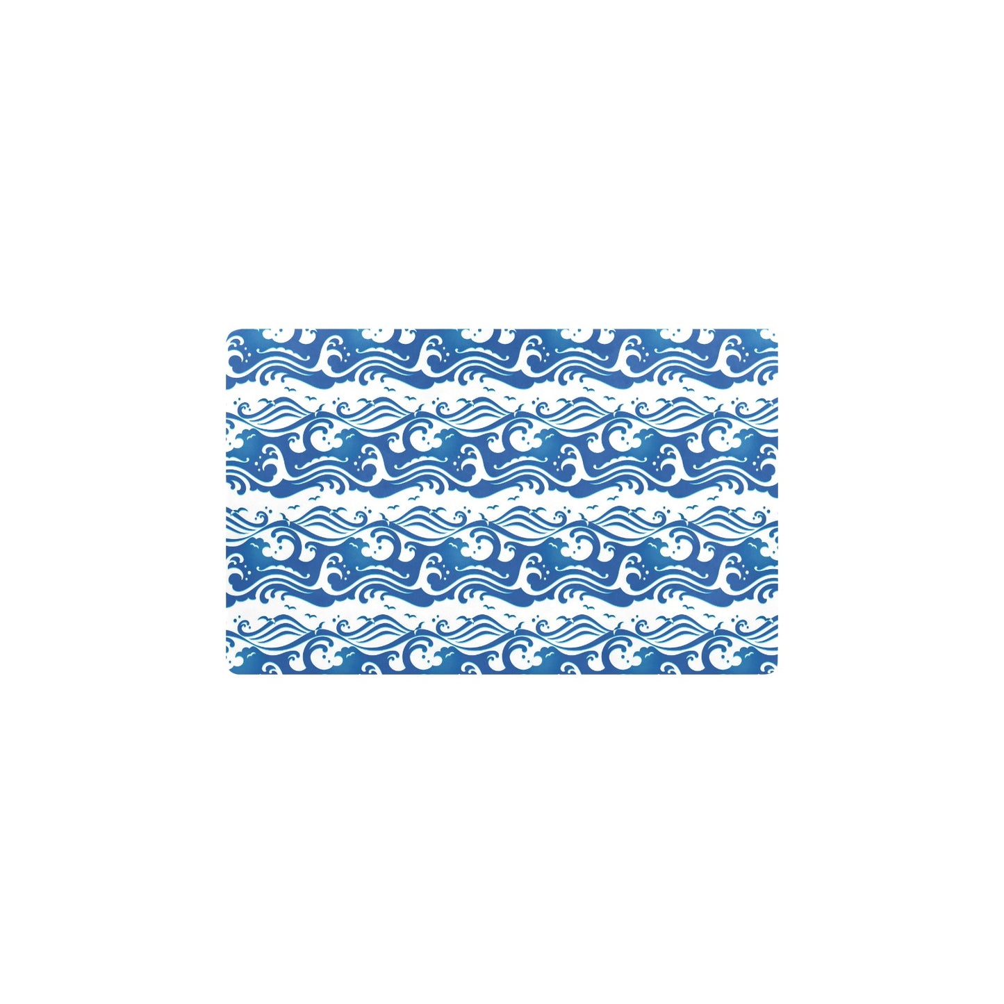 Wave Print Design LKS303 Kitchen Mat