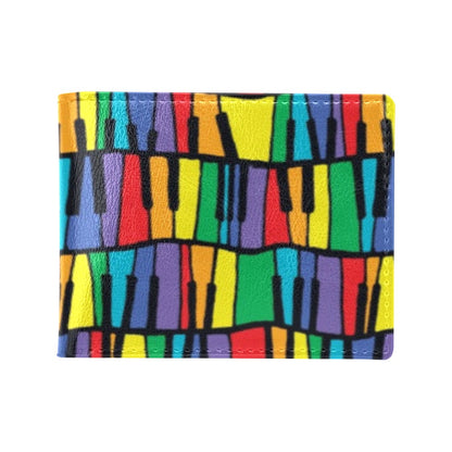 Piano Print Design LKS402 Men's ID Card Wallet
