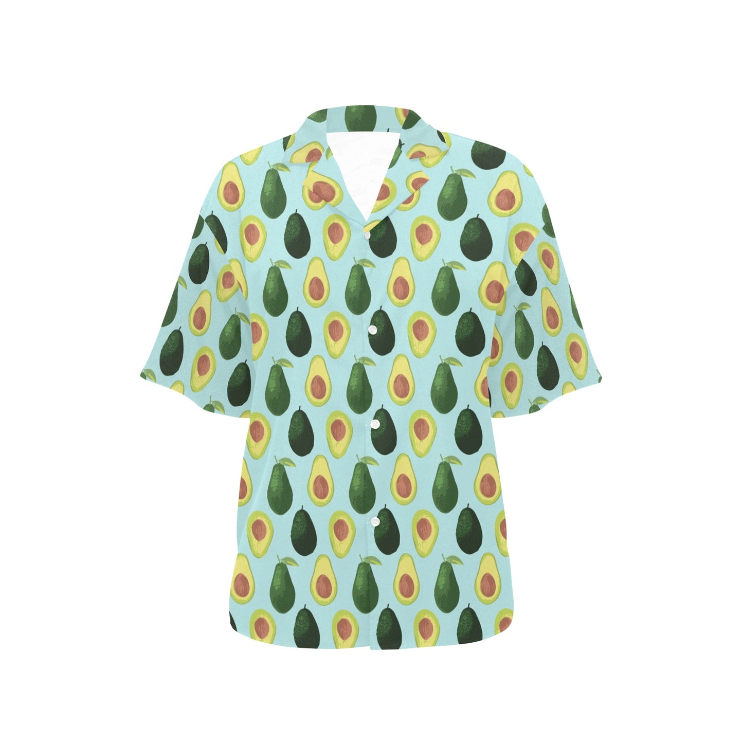 Avocado Pattern Print Design 04 Women's Hawaiian Shirt