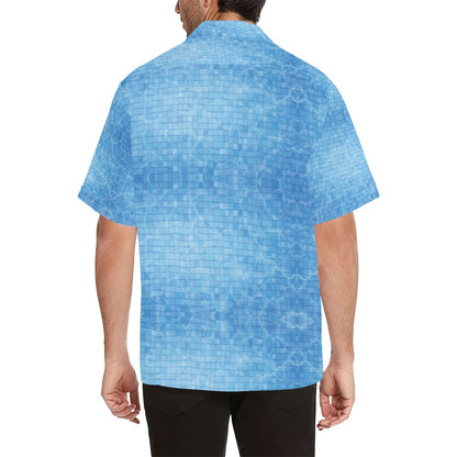 Swimming Pool Print Design LKS302 Men's Hawaiian Shirt