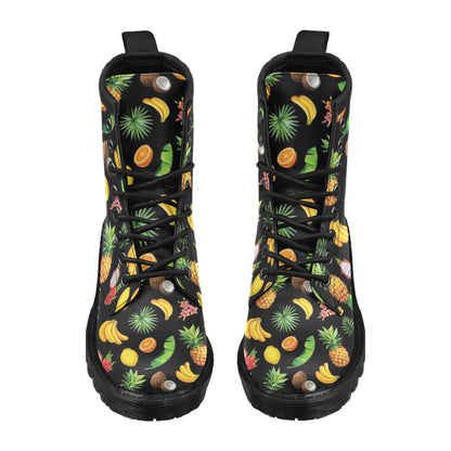 Tropical Fruits Pattern Print Design TF03 Women's Boots