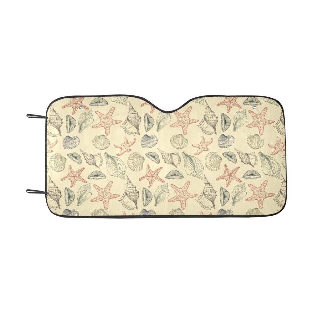 Seashell Print Design LKS305 Car front Windshield Sun Shade