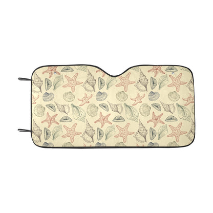 Seashell Print Design LKS305 Car front Windshield Sun Shade