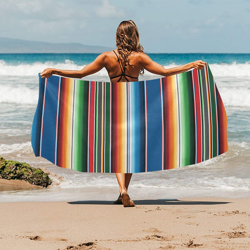 Serape Print Design LKS303 Beach Towel 32" x 71"