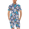 Hibiscus Pattern Print Design HB030 Men's Romper