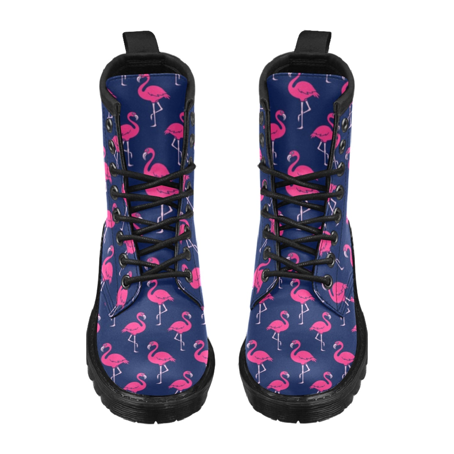 Pink Flamingo Pattern Women's Boots