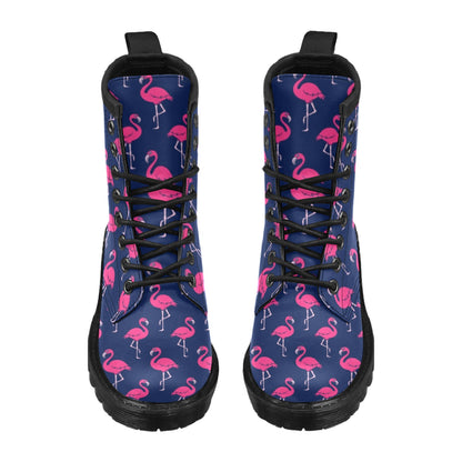 Pink Flamingo Pattern Women's Boots