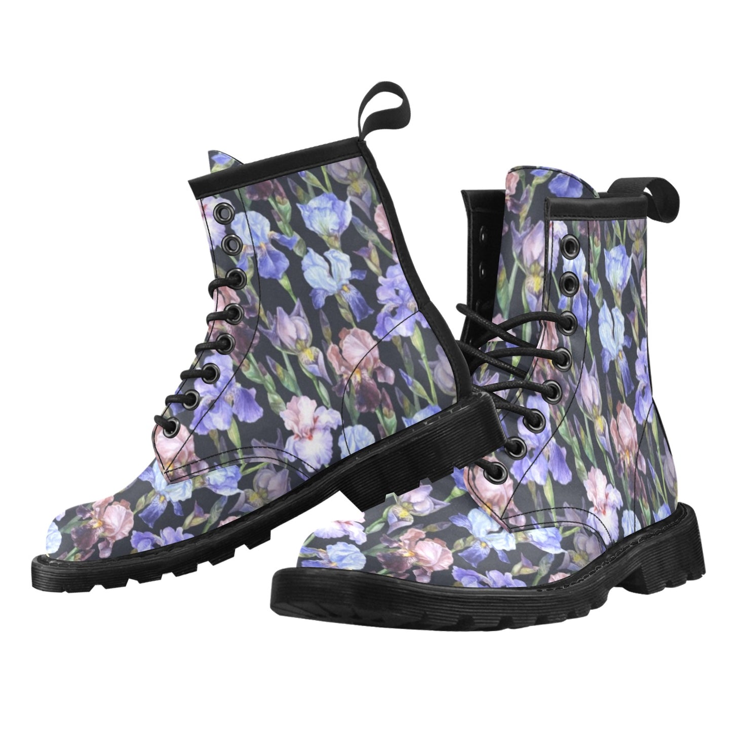 Iris Pattern Print Design IR04 Women's Boots