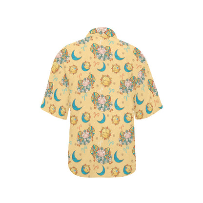 Aries Zodiac Pattern Print Design 03 Women's Hawaiian Shirt