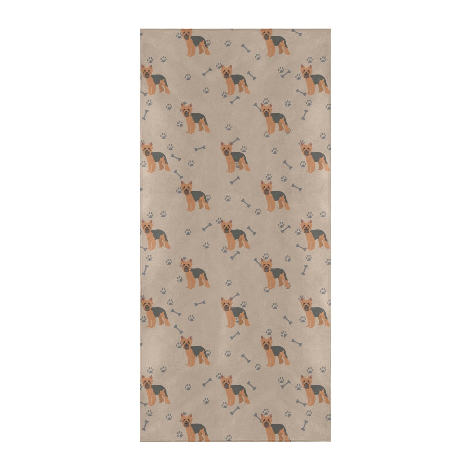 Yorkshire Terriers Print Design LKS305 Beach Towel 32" x 71"