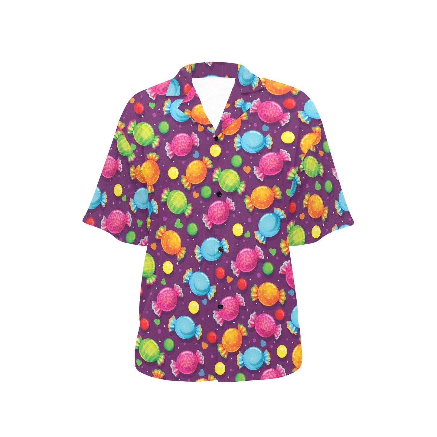 Candy Pattern Print Design CA05 Women's Hawaiian Shirt