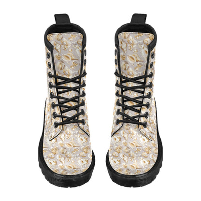 Seashell Print Design LKS309 Women's Boots