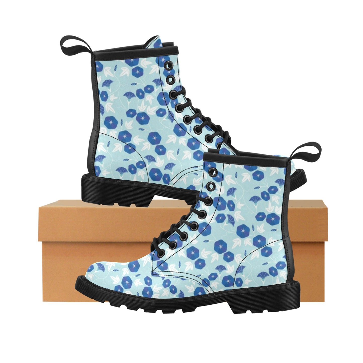 Morning Glory Pattern Print Design MG07 Women's Boots