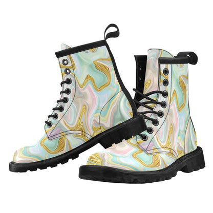 Gold Sweet Marble Women's Boots