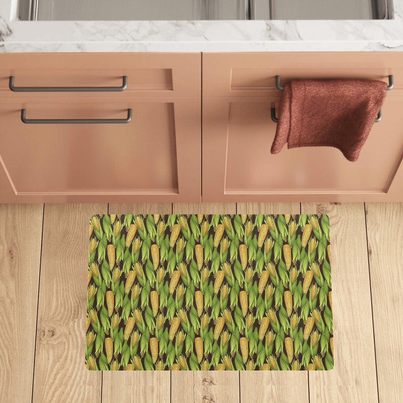 Agricultural Corn cob Print Kitchen Mat