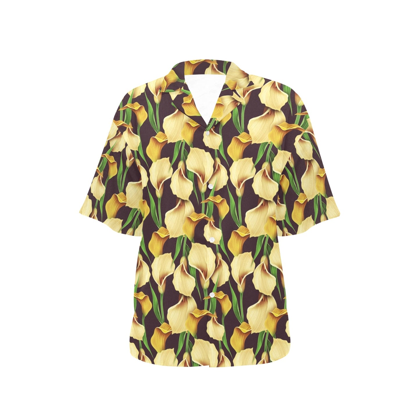 Lily Pattern Print Design LY013 Women's Hawaiian Shirt