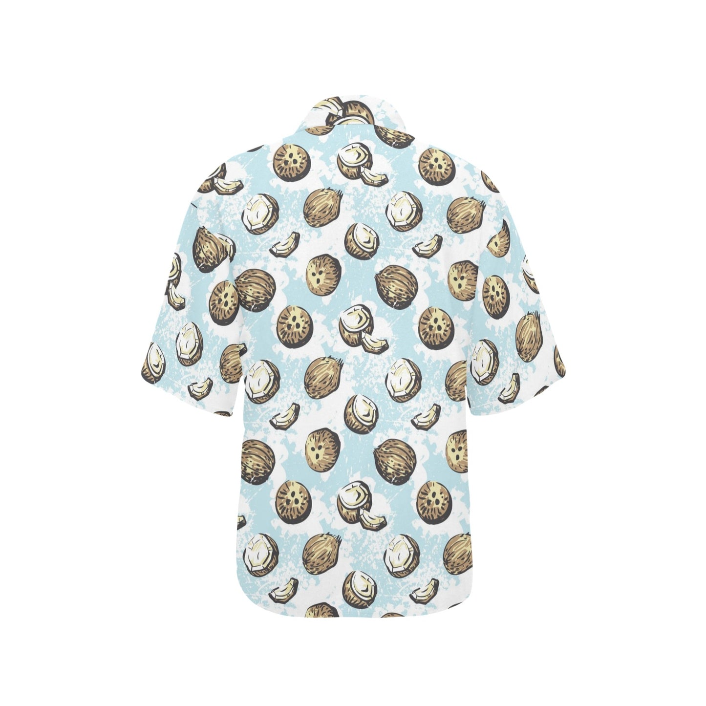 Coconut Pattern Print Design CN01 Women's Hawaiian Shirt