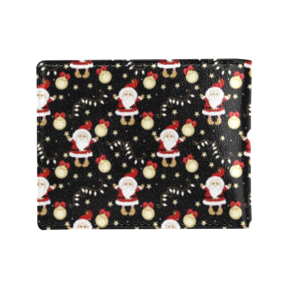 Santa Christmas Themed Print Design LKS307 Men's ID Card Wallet