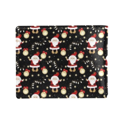Santa Christmas Themed Print Design LKS307 Men's ID Card Wallet