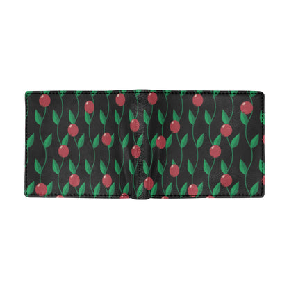 Cranberry Pattern Print Design CB01 Men's ID Card Wallet