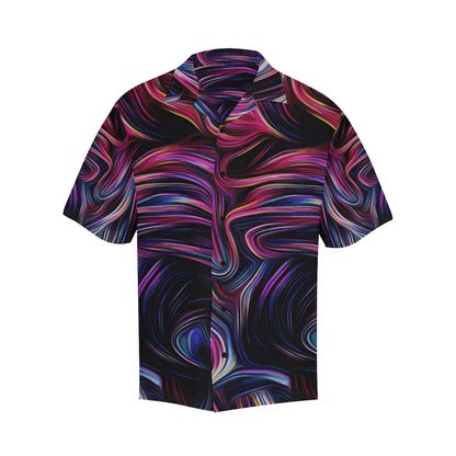 Liquid Pattern Print Design 01 Men's Hawaiian Shirt