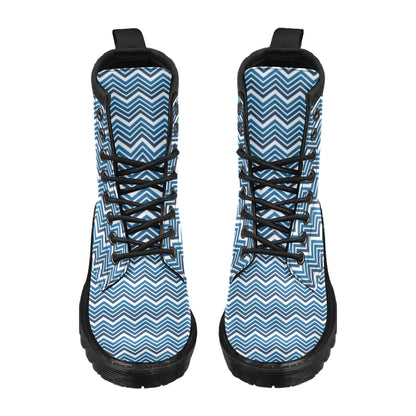Chevron Print Design LKS403 Women's Boots