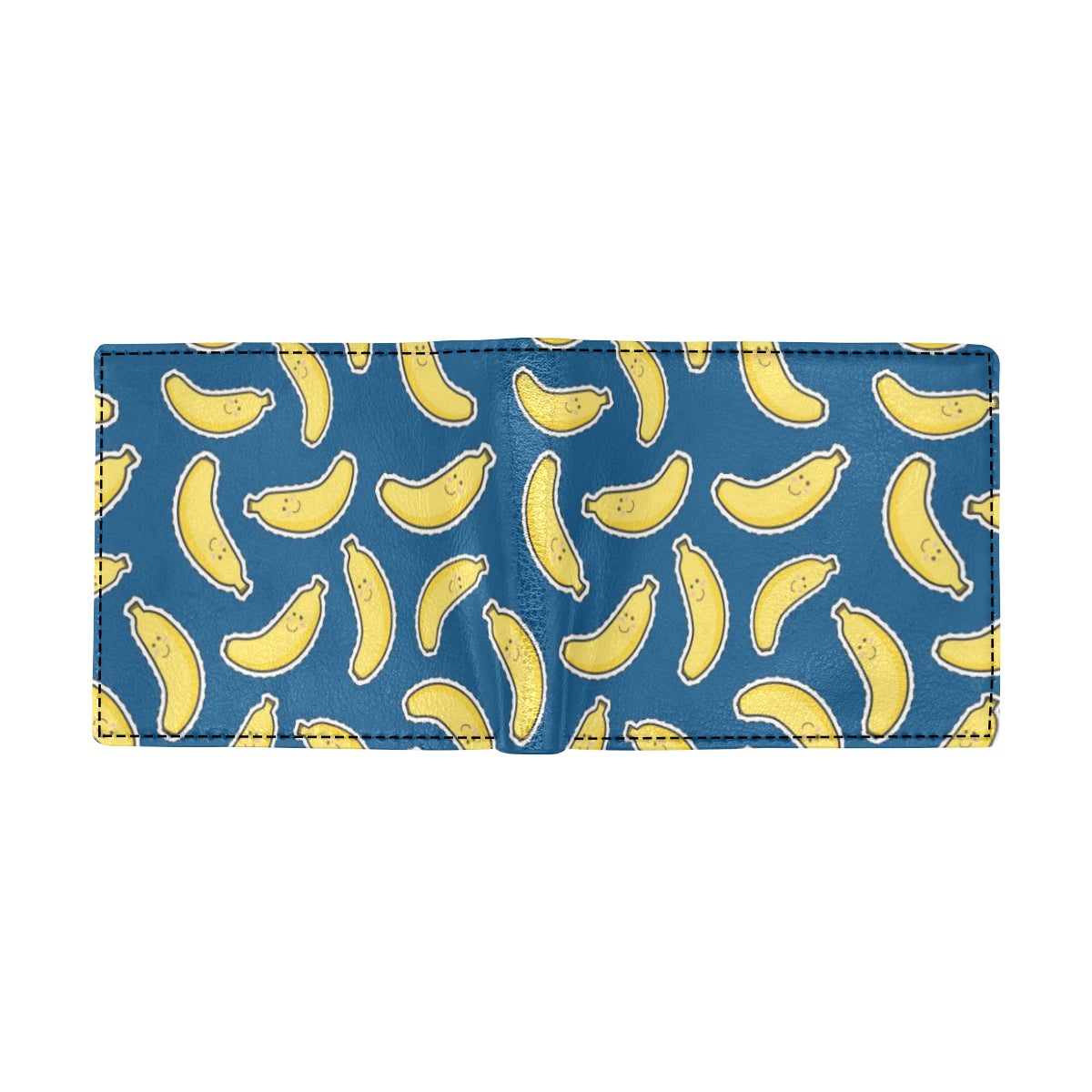 Banana Pattern Print Design BA03 Men's ID Card Wallet