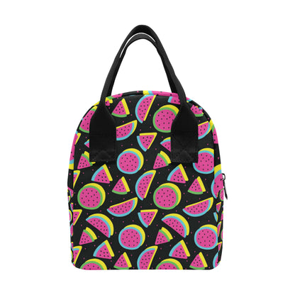 Watermelon Pattern Print Design WM07 Insulated Lunch Bag