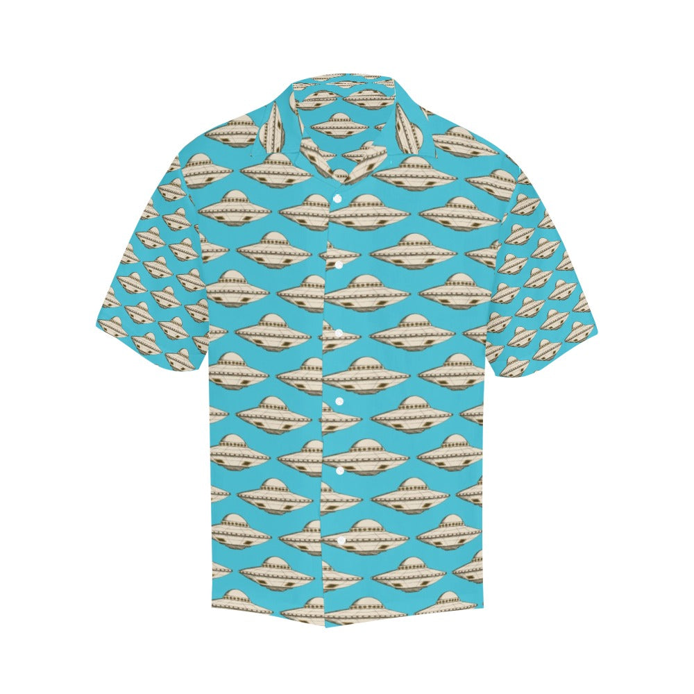 UFO Print Design LKS301 Men's Hawaiian Shirt
