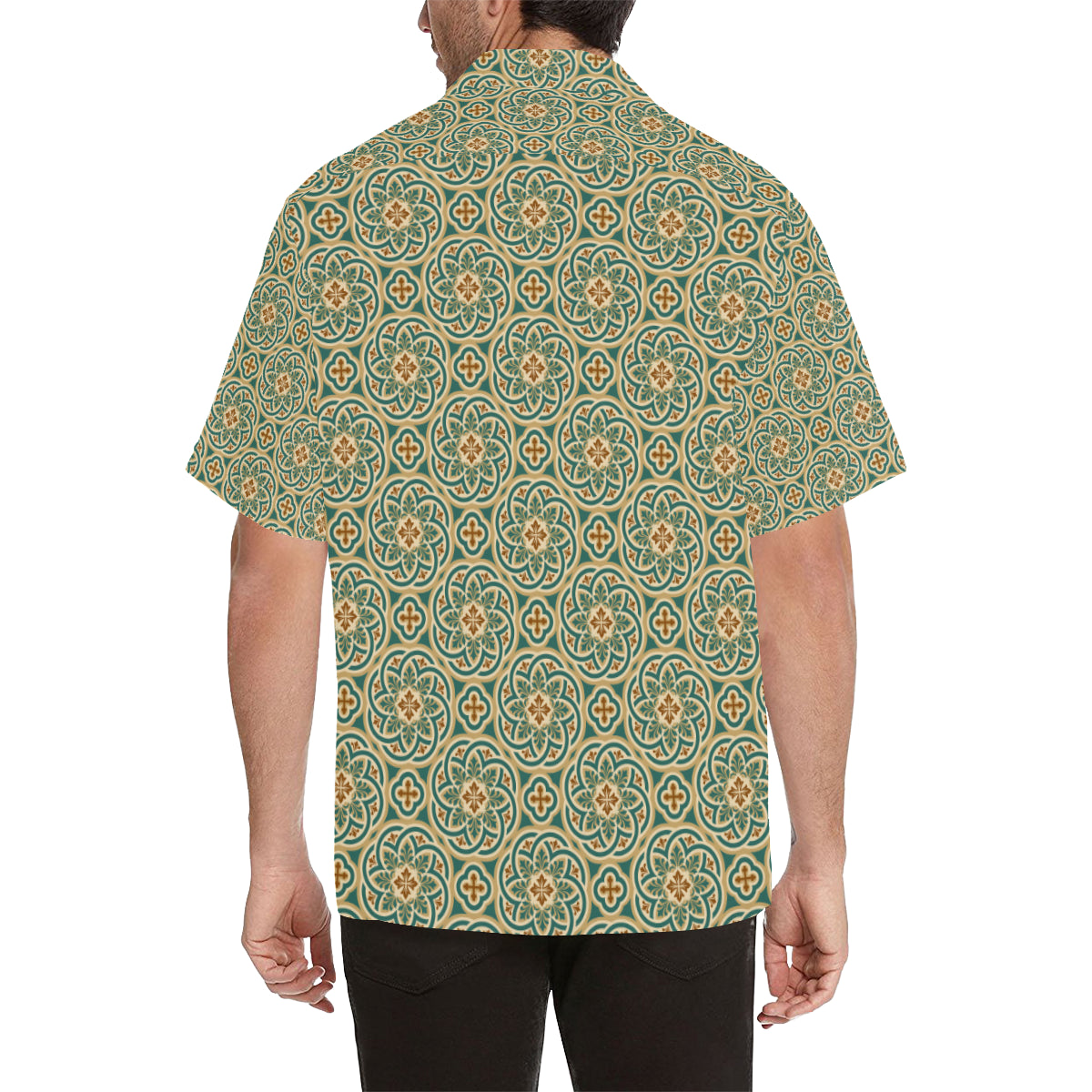 Cross Pattern Print Design 01 Men's Hawaiian Shirt