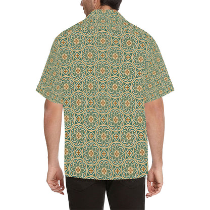 Cross Pattern Print Design 01 Men's Hawaiian Shirt
