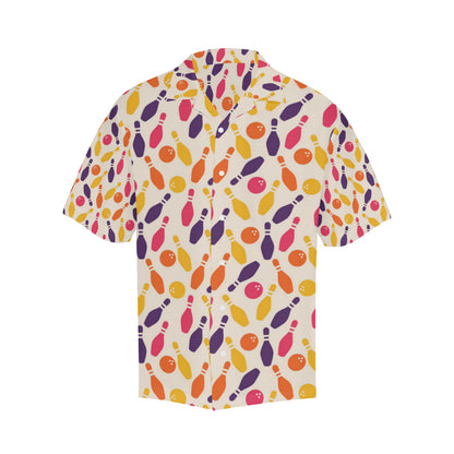 Bowling Pattern Print Design 06 Men's Hawaiian Shirt